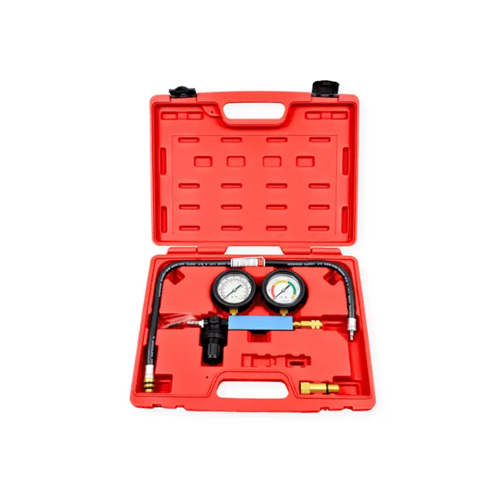 MEDIDOR DE FUGAS DE COMPRESION DOBLE MANOMETRO 