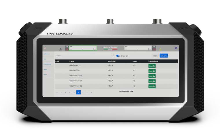 TESTER Y PROGRAMADOR PROFESIONAL PARA ACTUADORES ELECTRONICOS DE TURBOS
