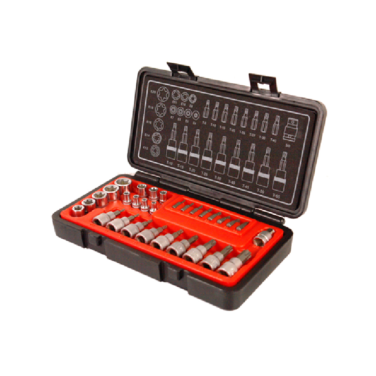PUNTAS Y COPAS TORX 30 PZS