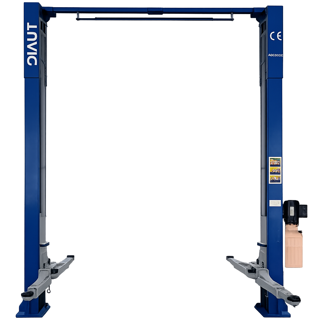 ELEVADOR DE 2 POSTES PISO LIBRE DE 4 TON AZUL